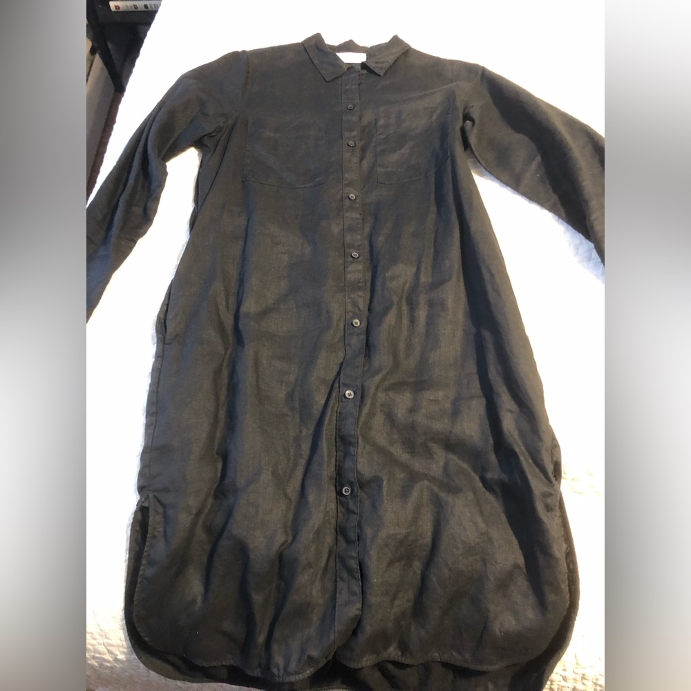Everlane linen shirtdress with pockets